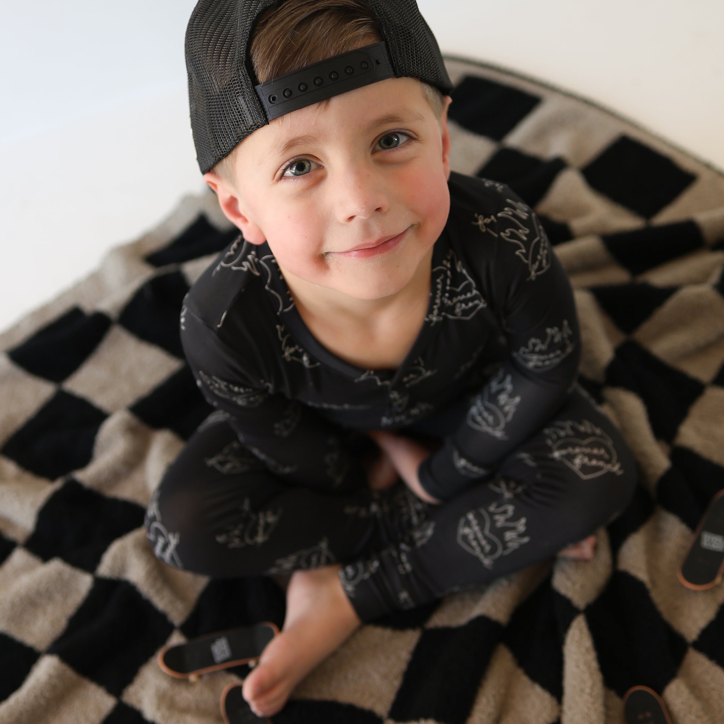 Bamboo Two Piece Pajamas | Flaming Hearts