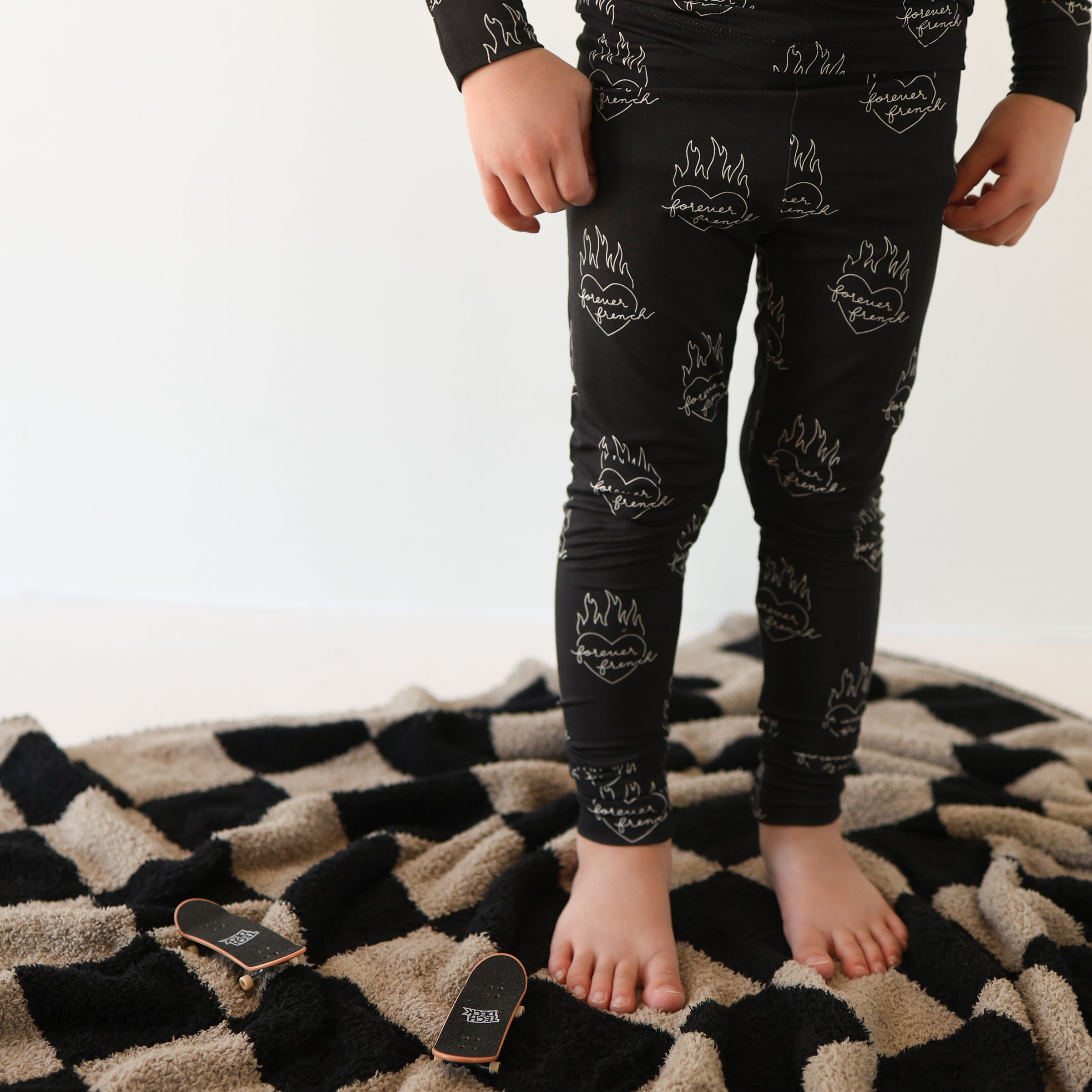 Bamboo Two Piece Pajamas | Flaming Hearts