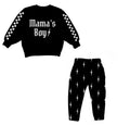 Mama’s boy | black oversized sweat set