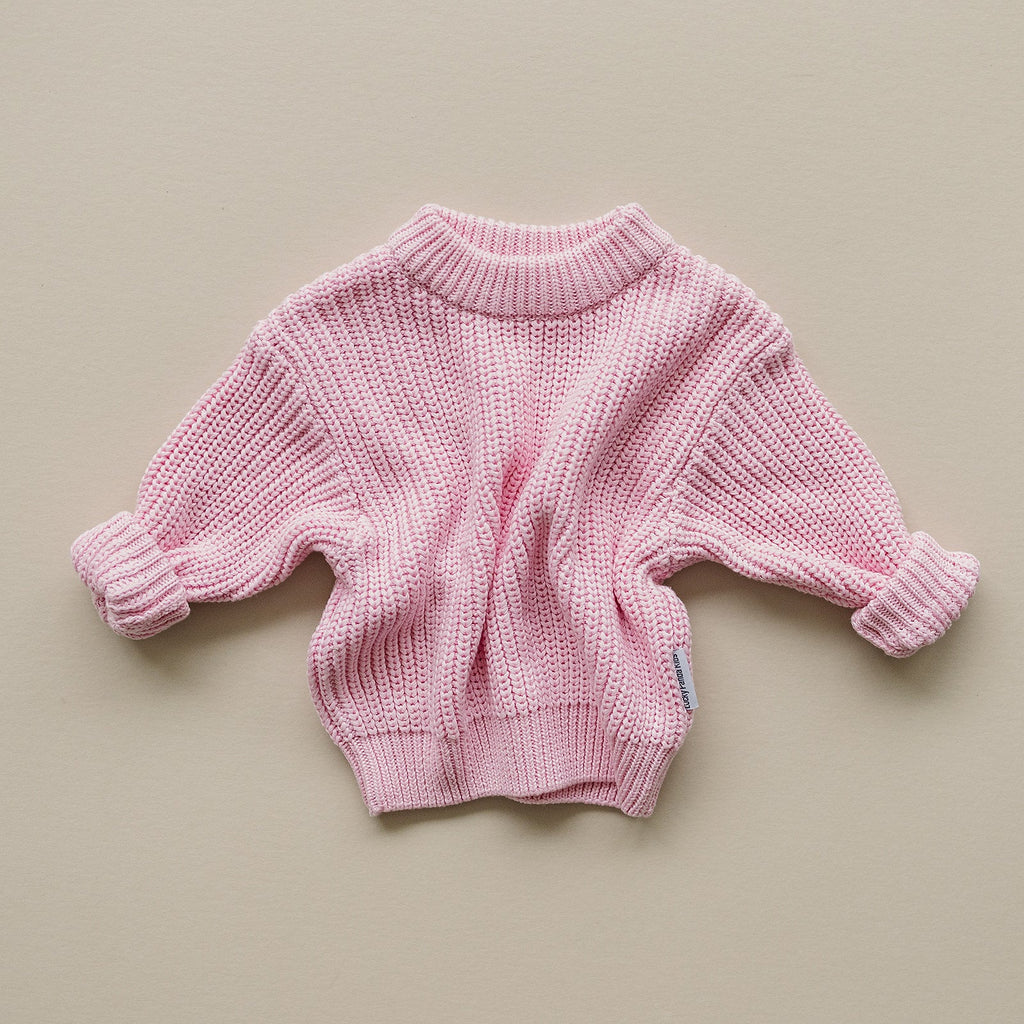 Chunky Knit Sweater | Pink
