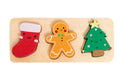Wooden Christmas Holiday Puzzle, Montessori Learning Toy
