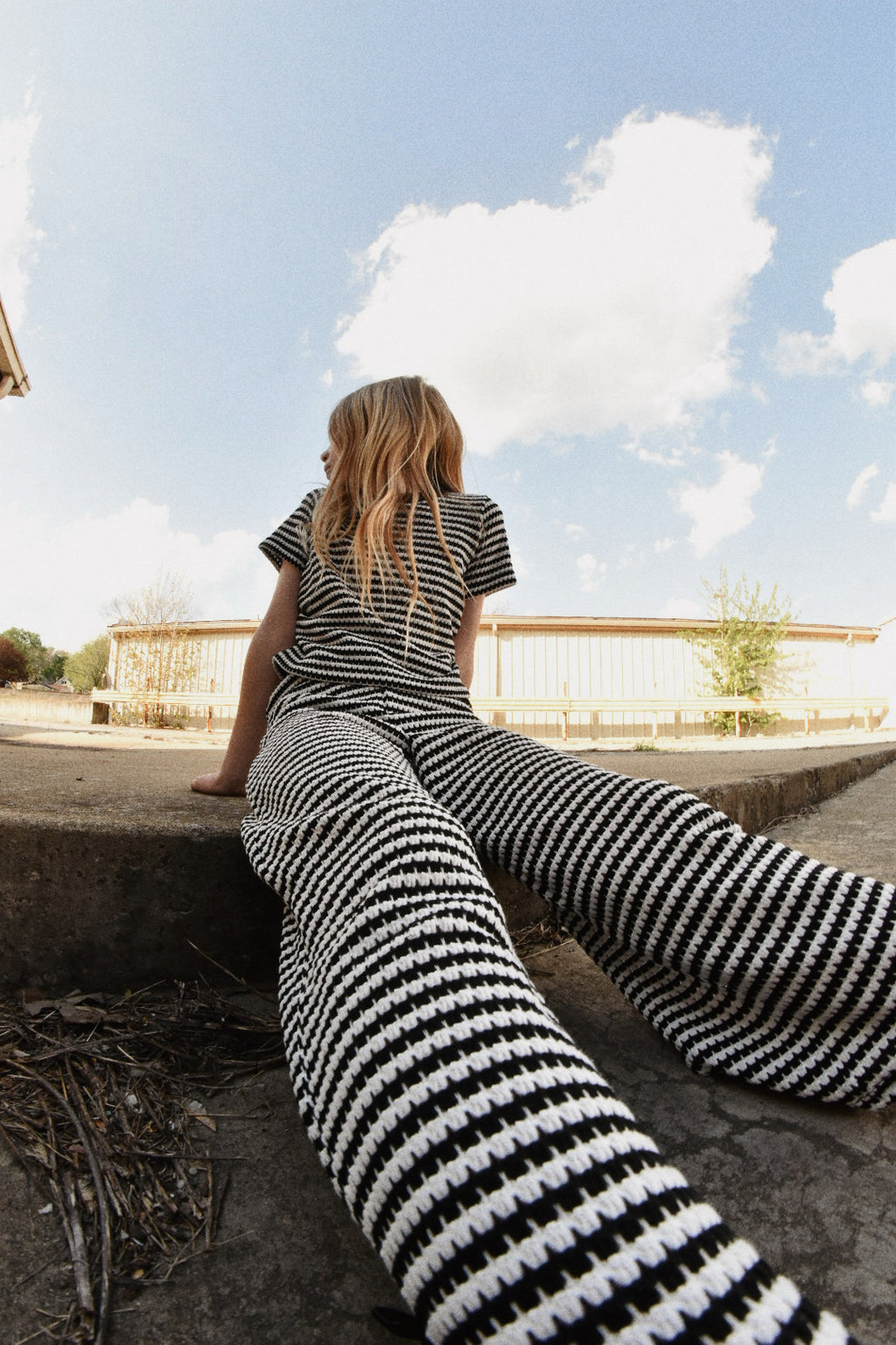 Girls stripe set