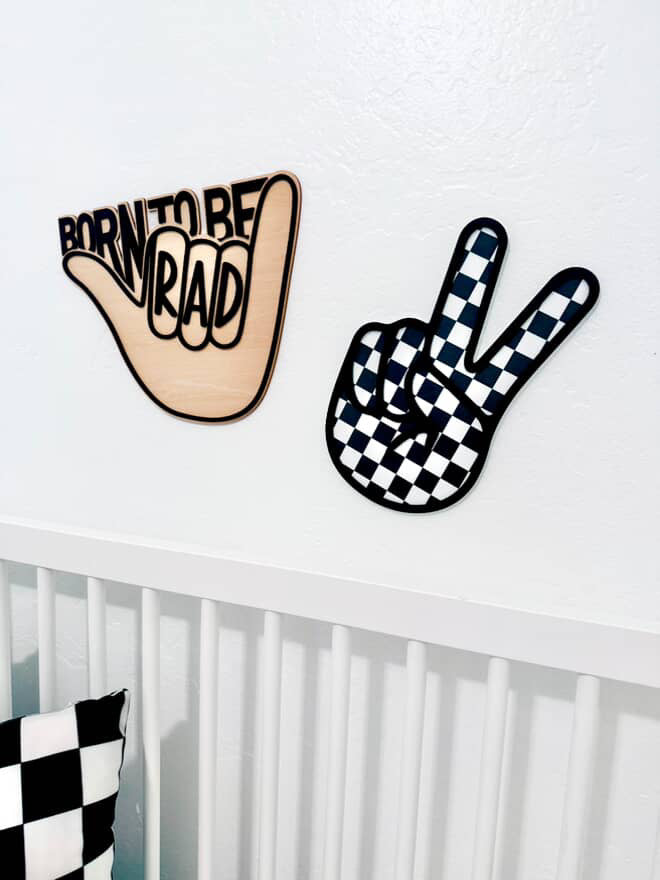 Born to be rad | wall sign