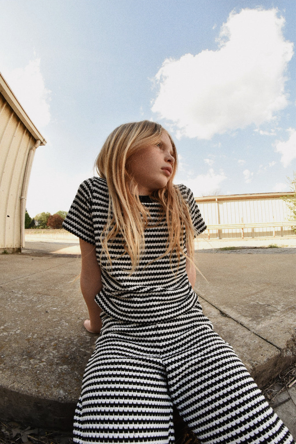 Girls stripe set