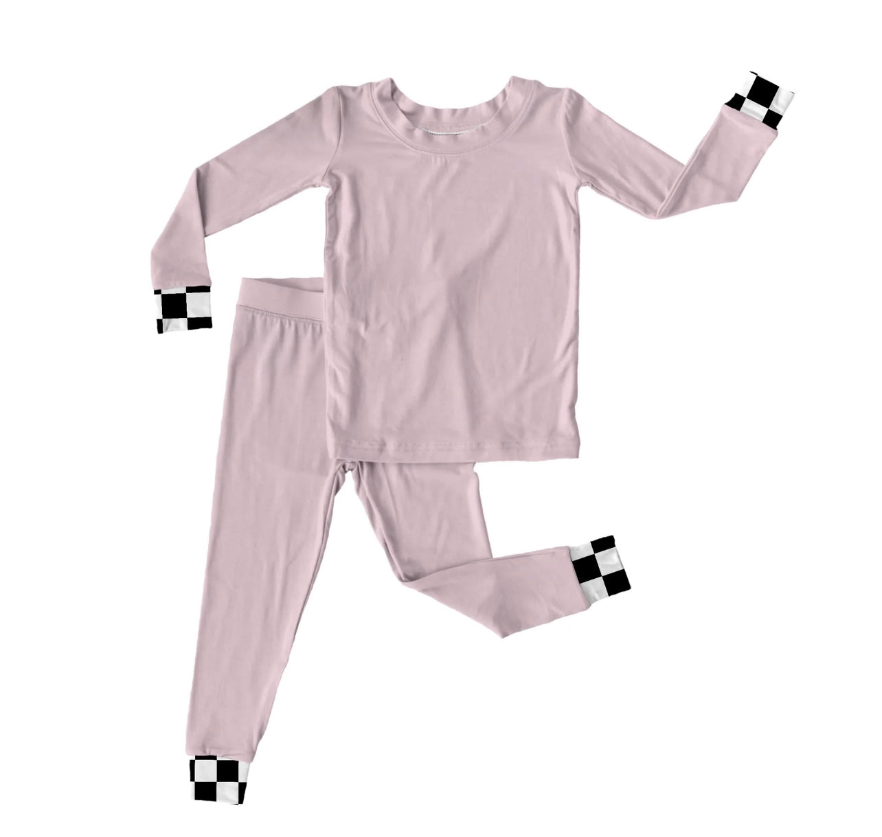 Ribbed cradle pink | bamboo pajamas