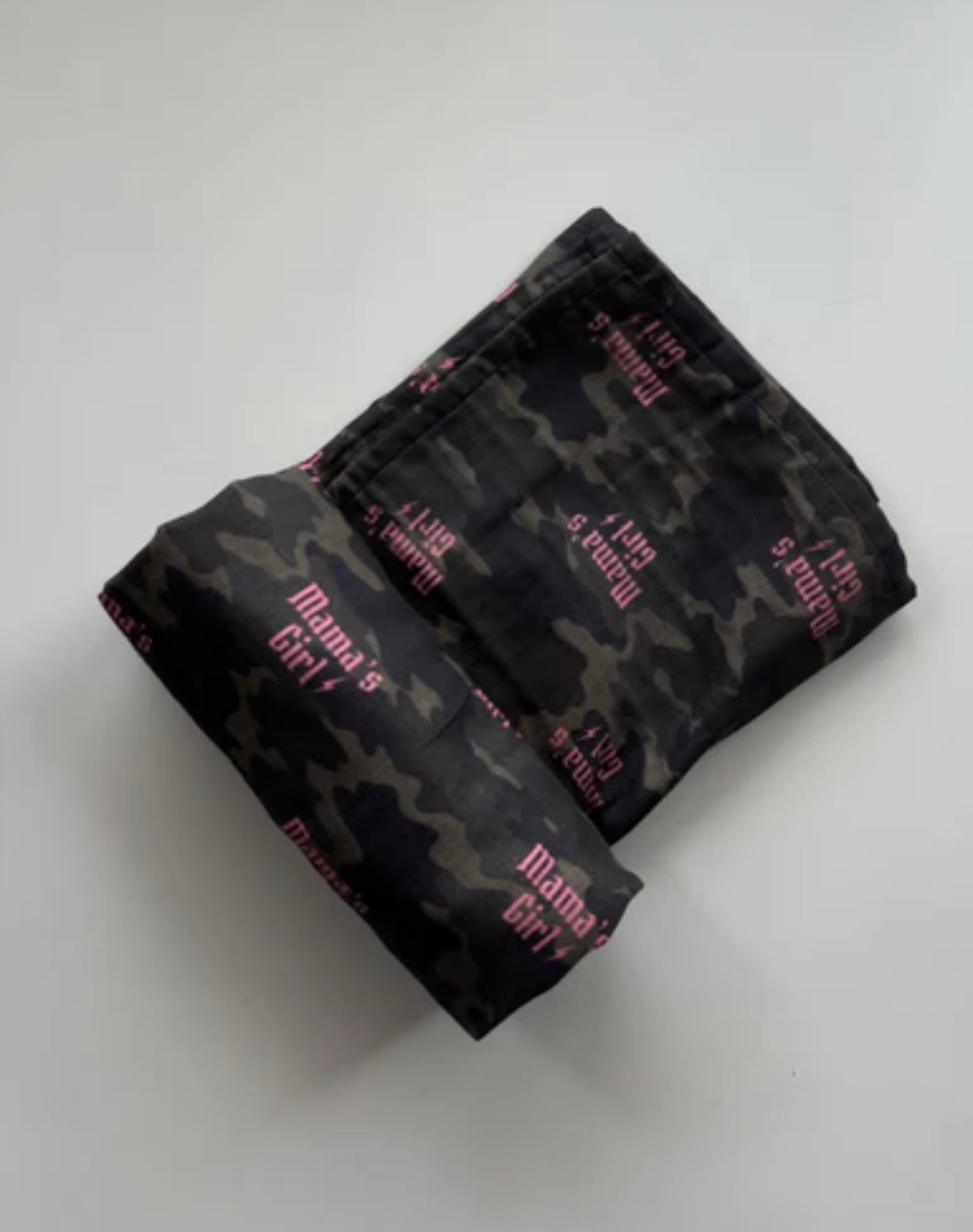 Camo mamas girl | muslin swaddle