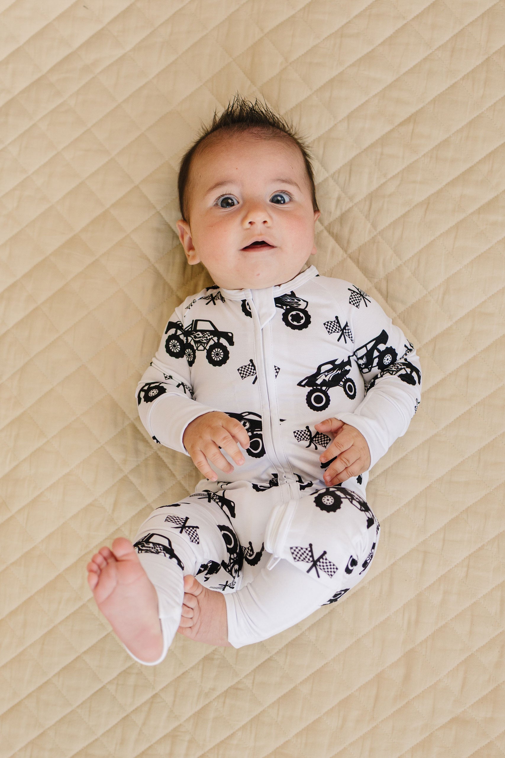 Bamboo Zip Romper | Monster Blaze