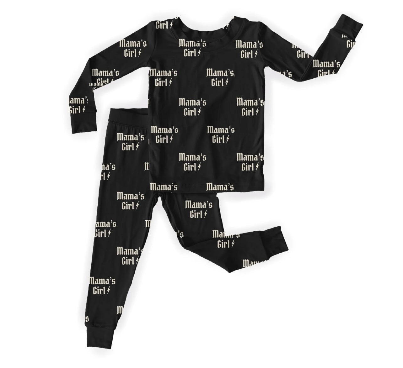 Mamas girl | charcoal bamboo pajamas