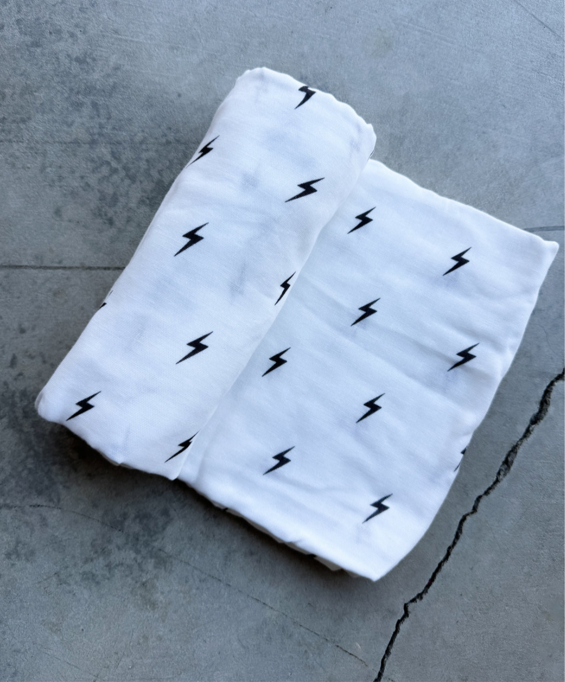 White Lightning | muslin blanket