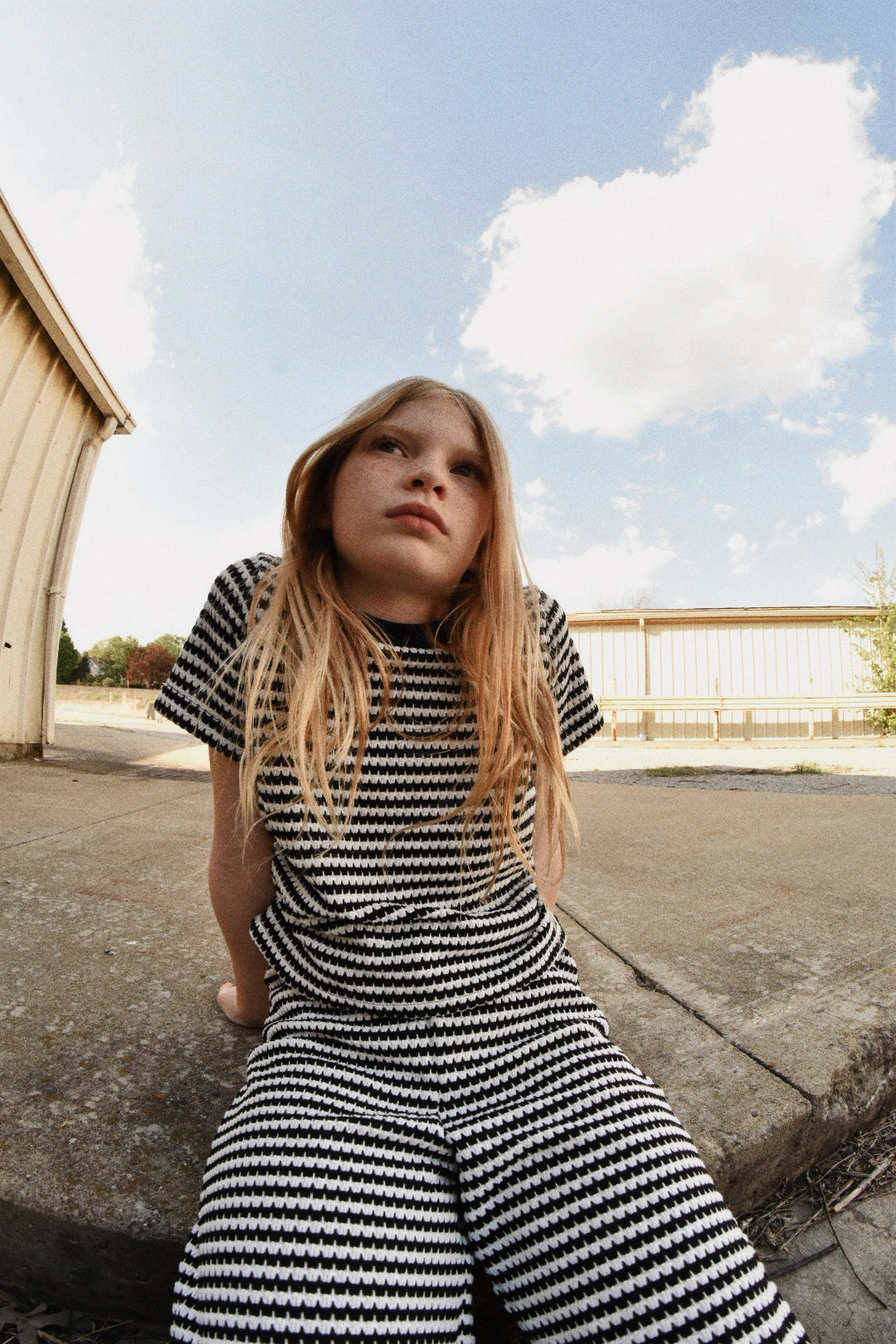 Girls stripe set