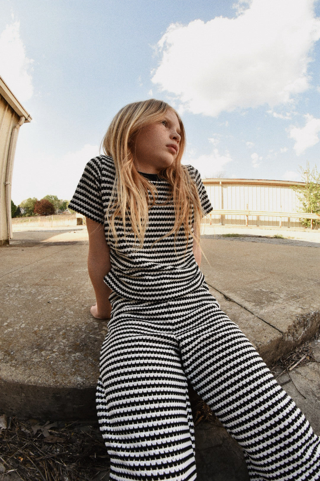 Girls stripe set