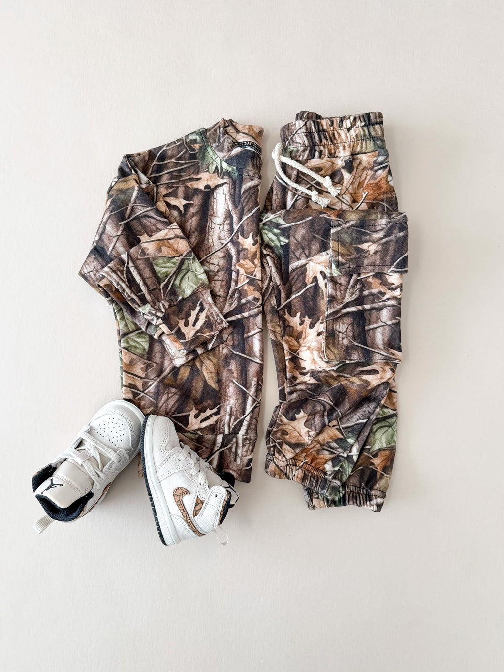 Cargo Jogger Set | Brown Camo