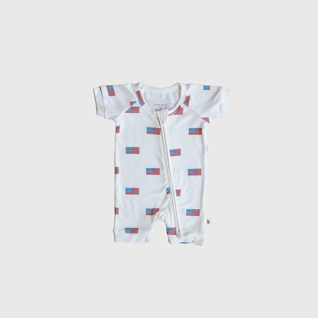 Shortie Bamboo Zip | Americana Ribbed