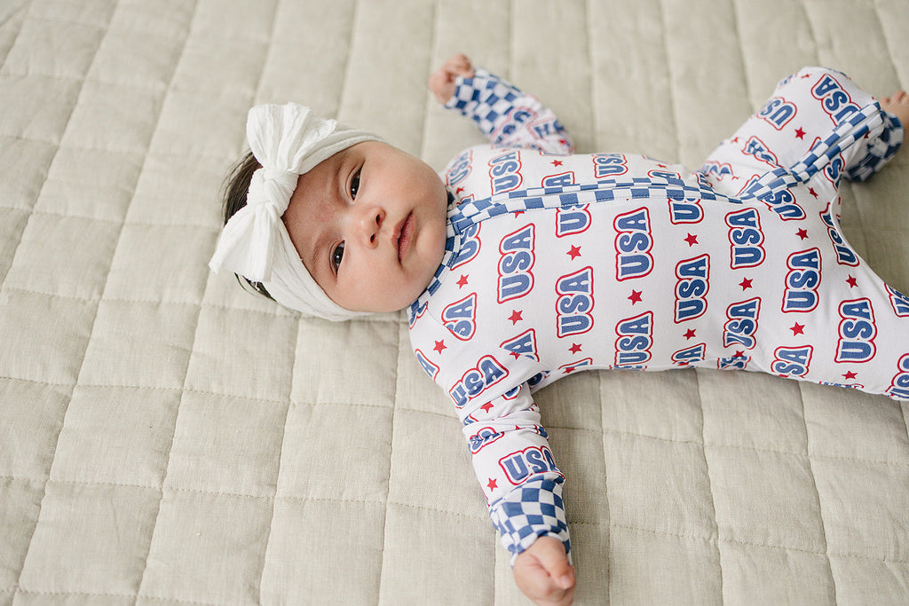 Bamboo Zip Romper  | USA