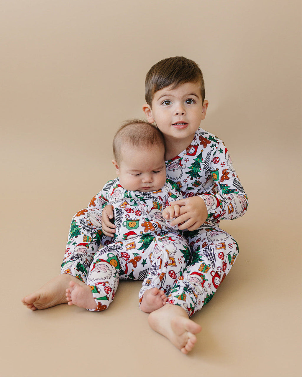 Bamboo Zip Romper | Christmas Vibes