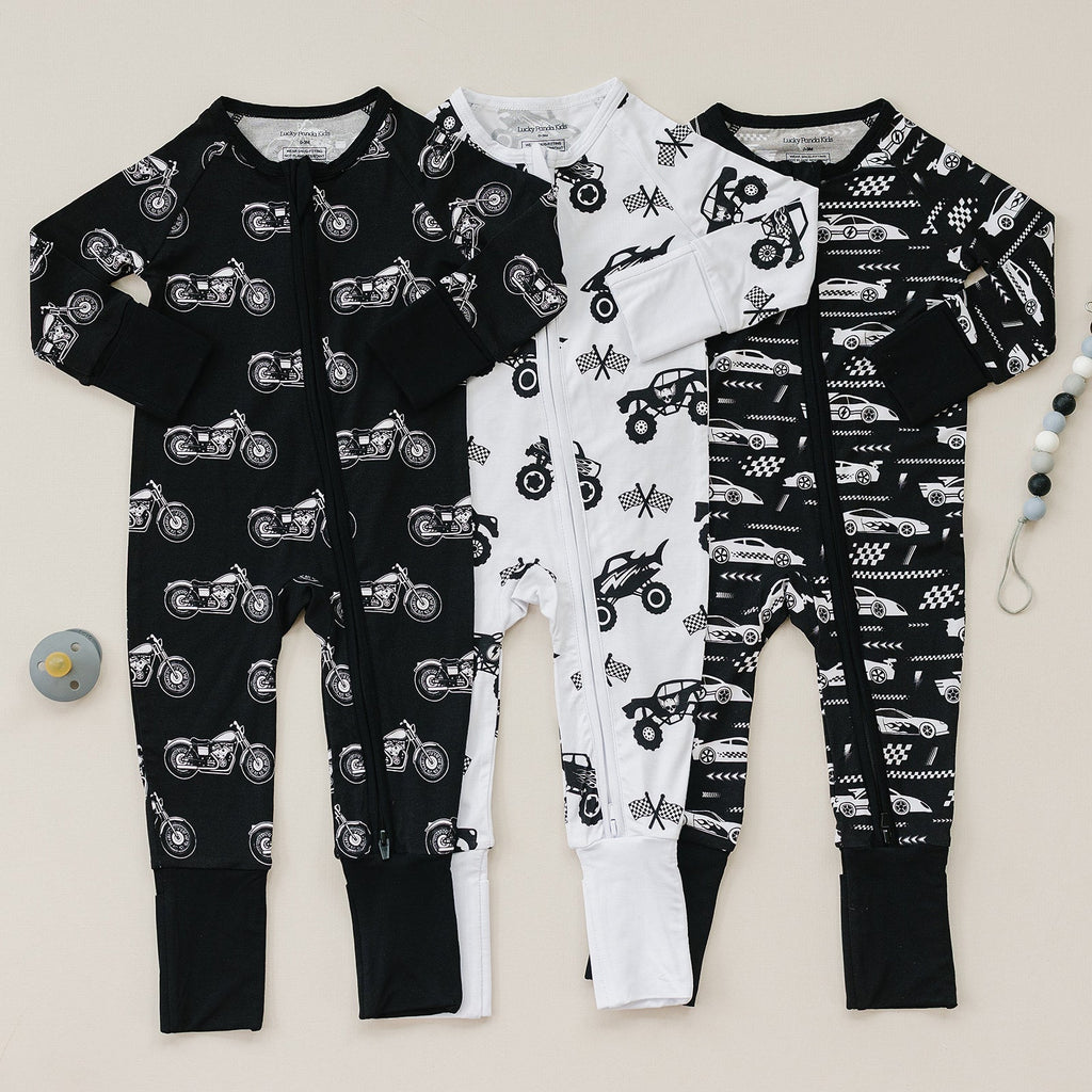 Bamboo Zip Romper | Monster Blaze