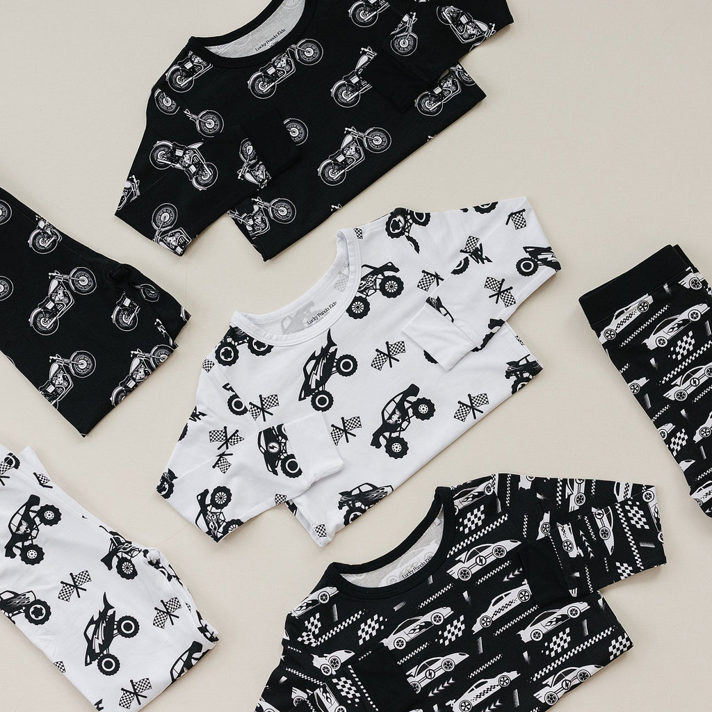 Bamboo Two Piece Set | Born to Ride Black