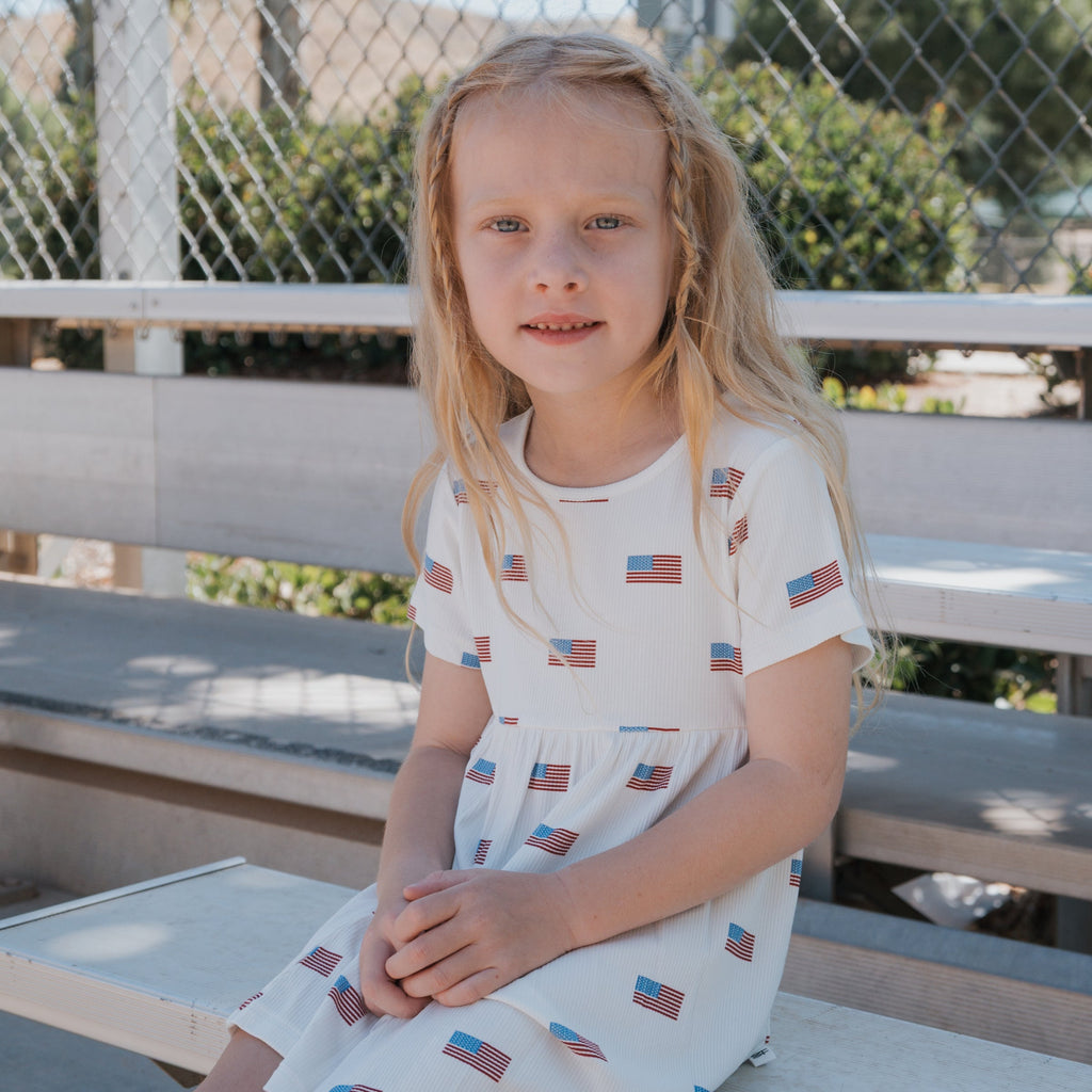 Bamboo T-Shirt Dress | Americana Ribbed