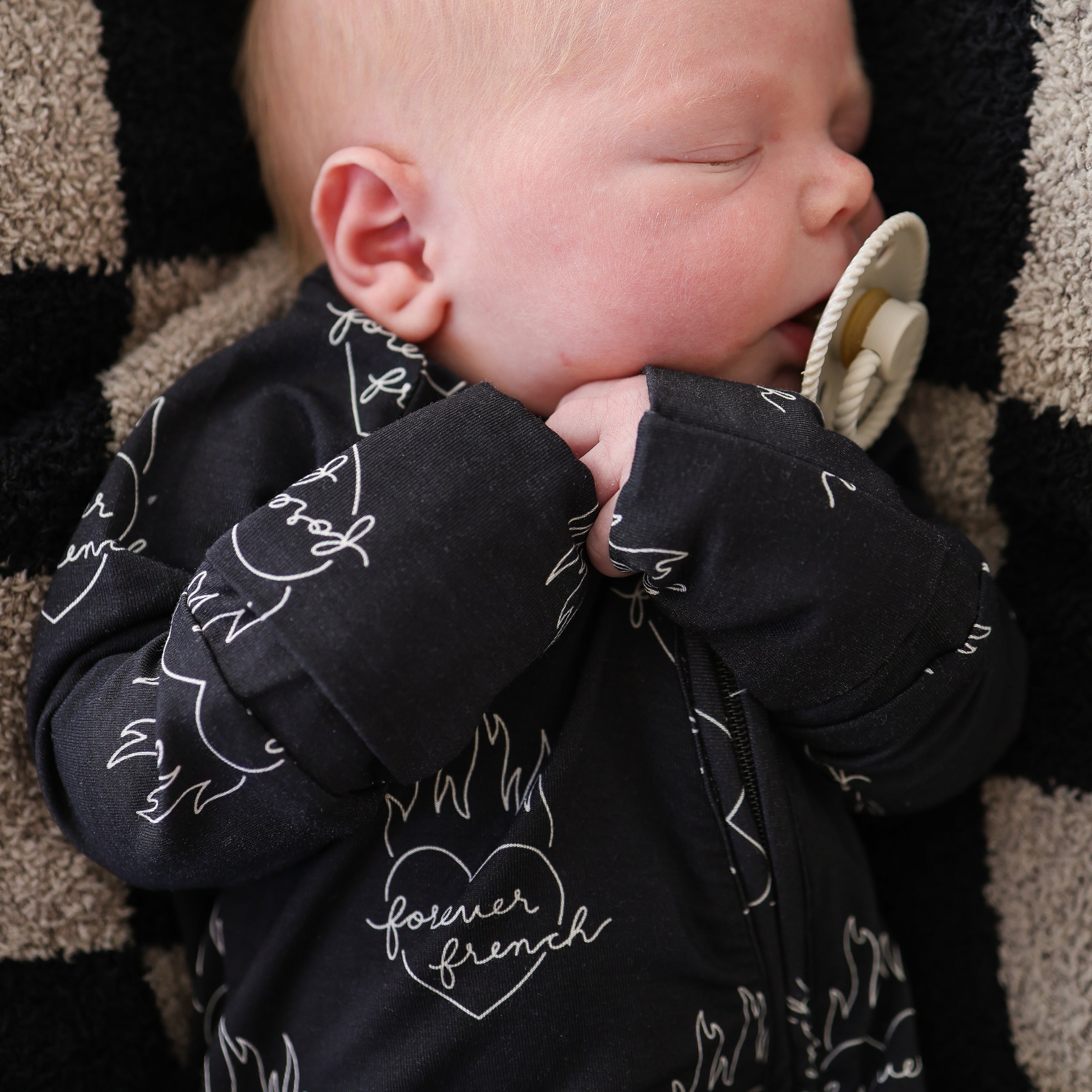 Bamboo Zip Pajamas | Flaming Hearts