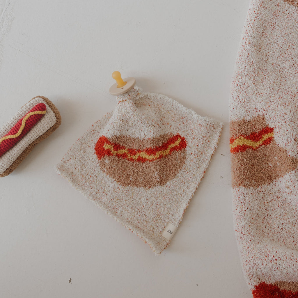 Knit Rattle | Hot Dog