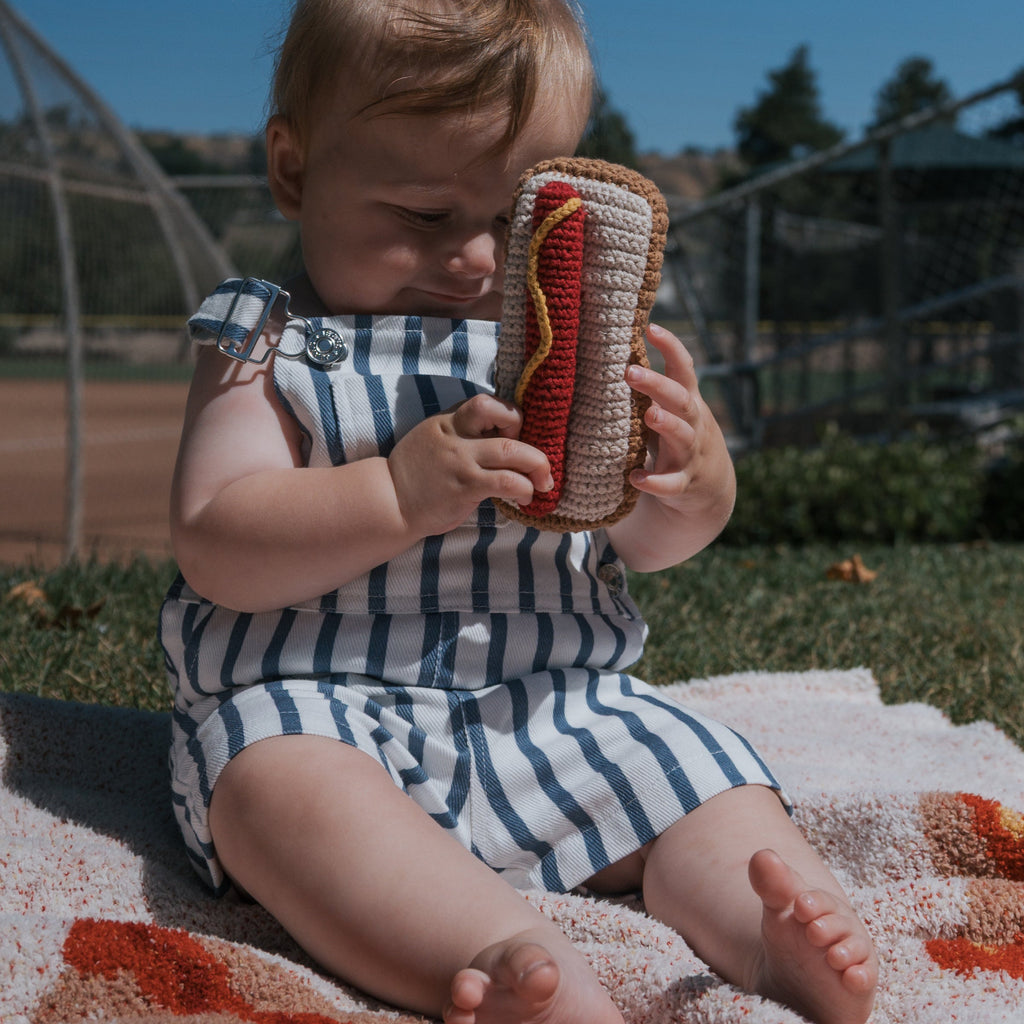Knit Rattle | Hot Dog