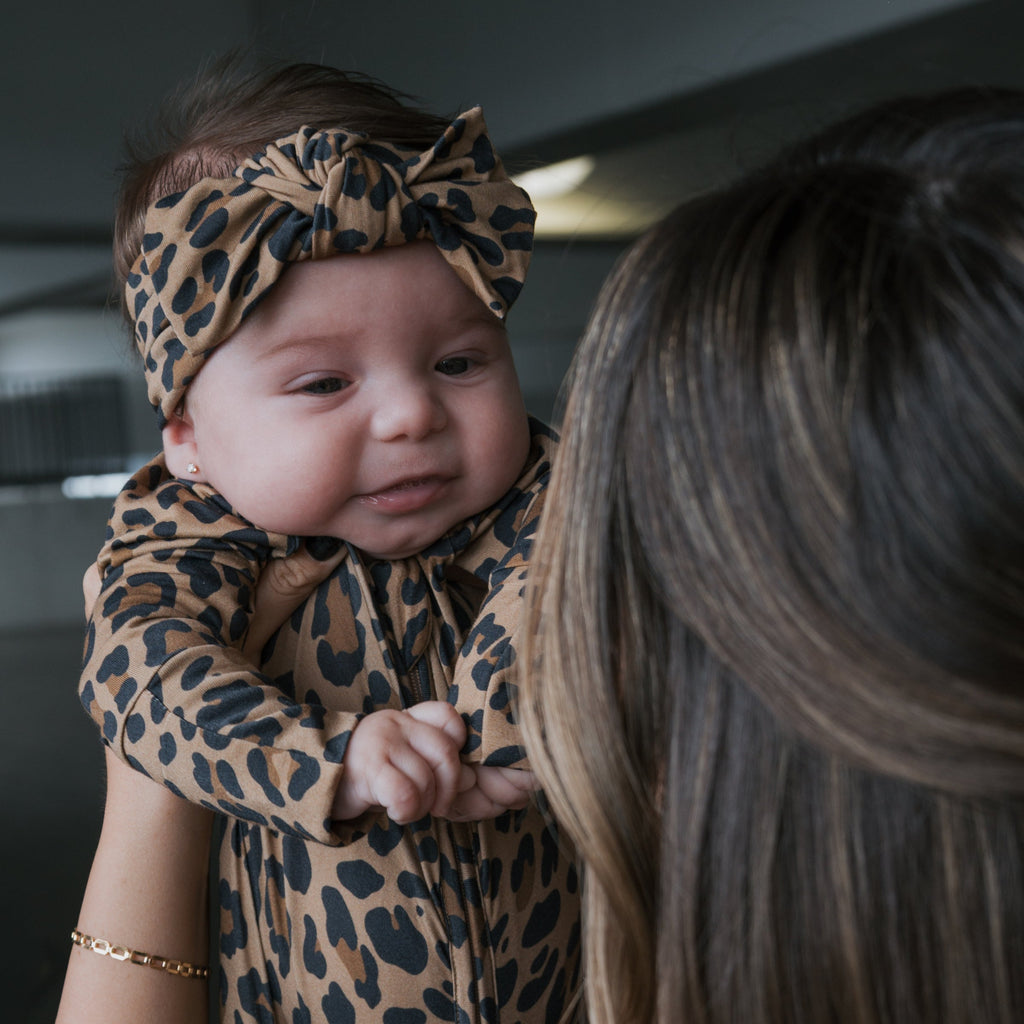 Bamboo Zip Pajamas | Leopard