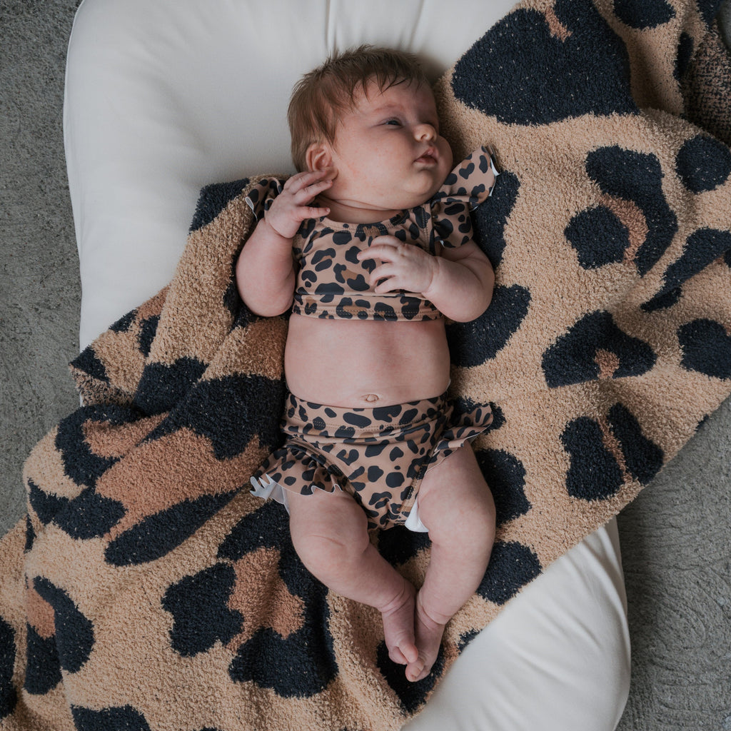 *PRE-ORDER* Girl's Two Piece Swimsuit | Leopard