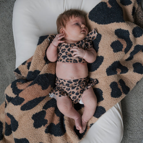*PRE-ORDER* Girl's Two Piece Swimsuit | Leopard