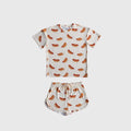 Girl's Bamboo Short Set | Hot Dogs