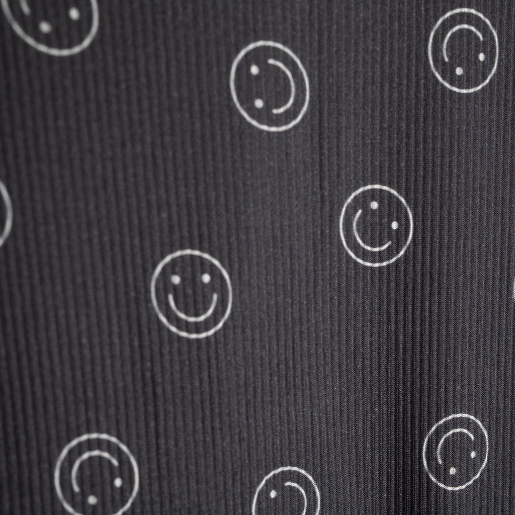 Bamboo Zip Pajamas | Smiley Ribbed