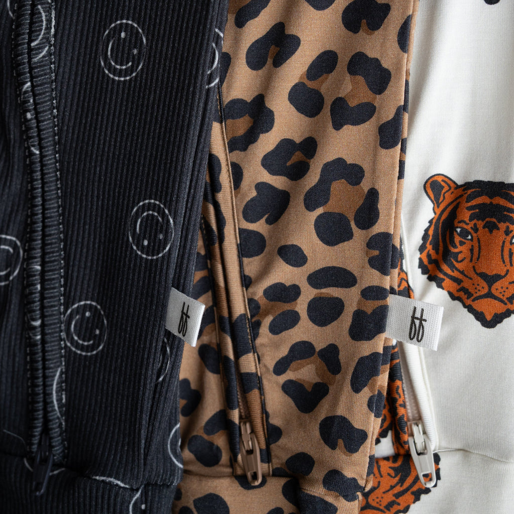Bamboo Zip Pajamas | Leopard