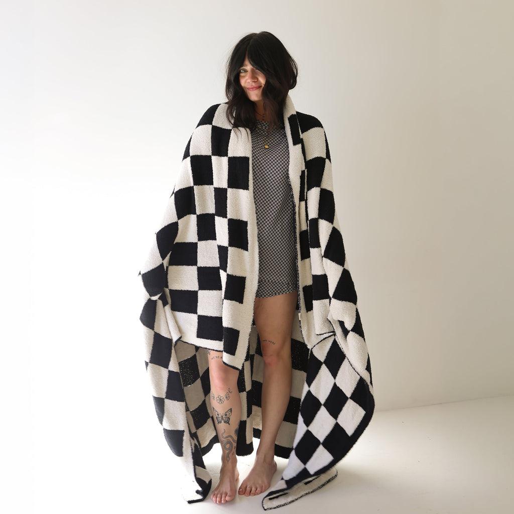 Women's Bamboo Short Set | Street Micro Check